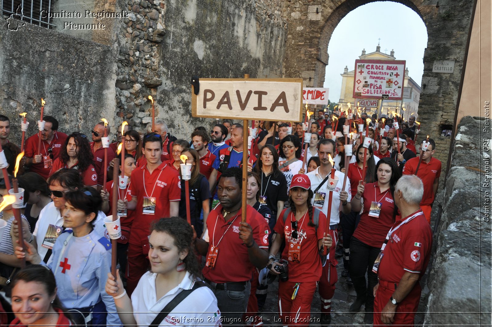 Solferino 21 iugno 2014 - La Fiaccolata - Croce Rossa Italiana - Comitato Regionale del Piemonte