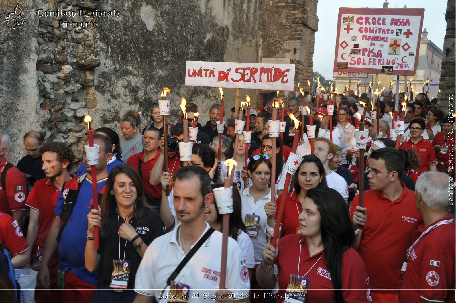 Solferino 21 iugno 2014 - La Fiaccolata - Croce Rossa Italiana - Comitato Regionale del Piemonte