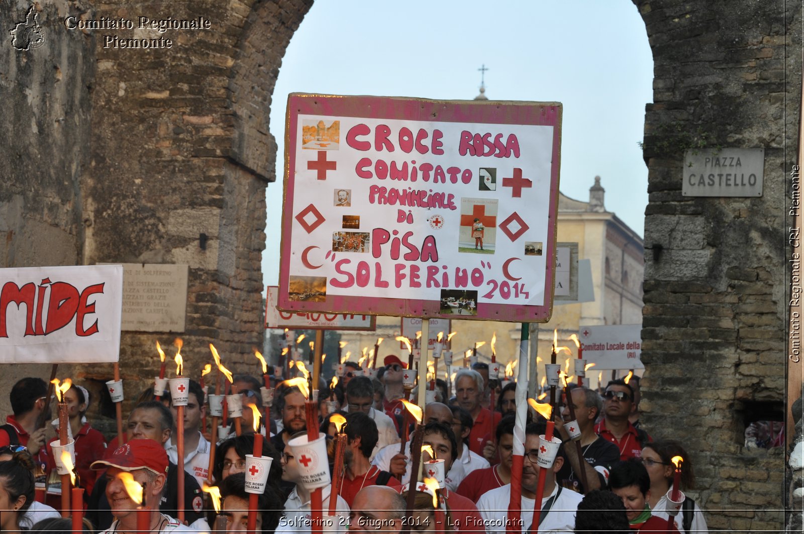 Solferino 21 iugno 2014 - La Fiaccolata - Croce Rossa Italiana - Comitato Regionale del Piemonte