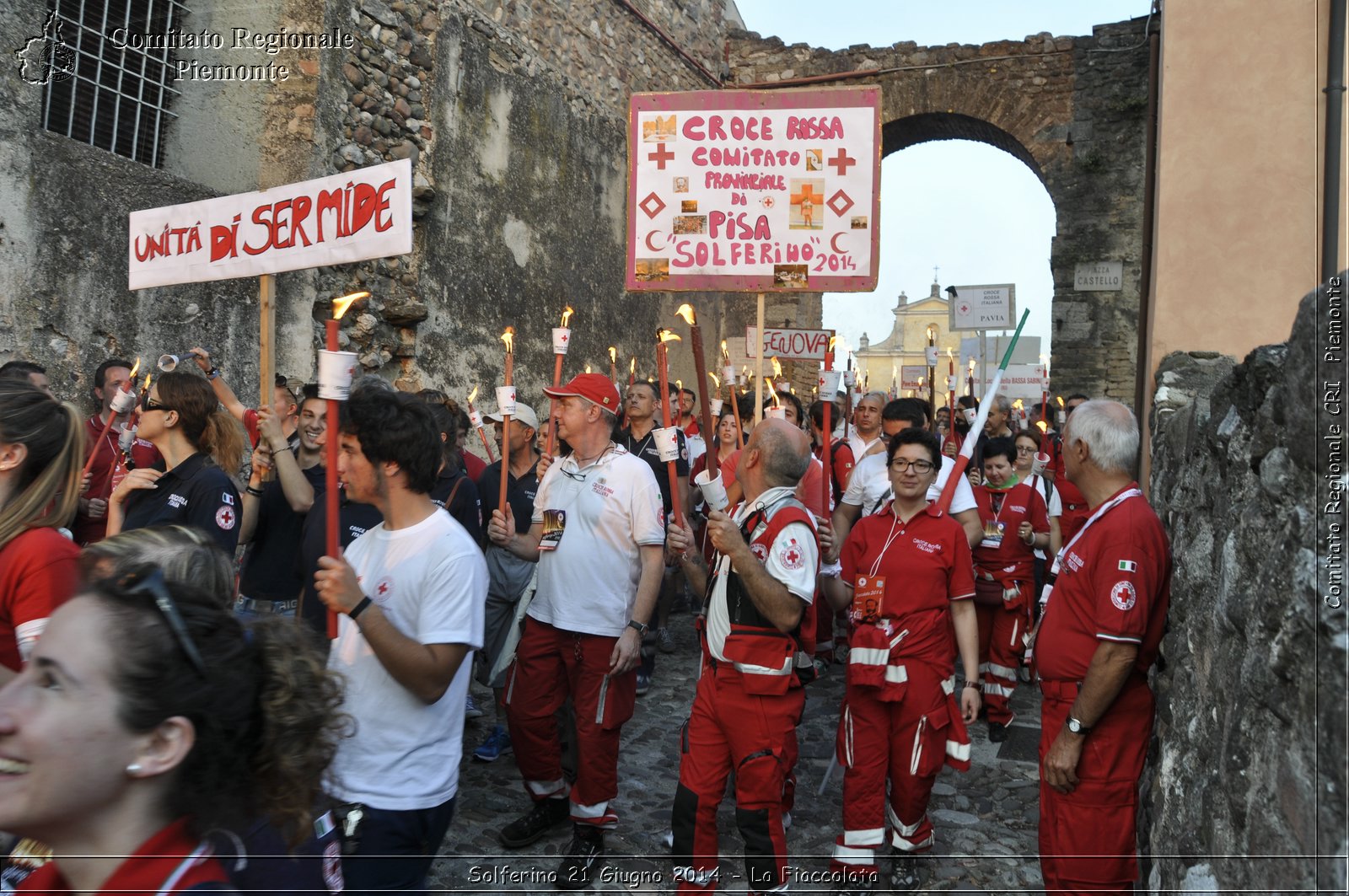 Solferino 21 iugno 2014 - La Fiaccolata - Croce Rossa Italiana - Comitato Regionale del Piemonte