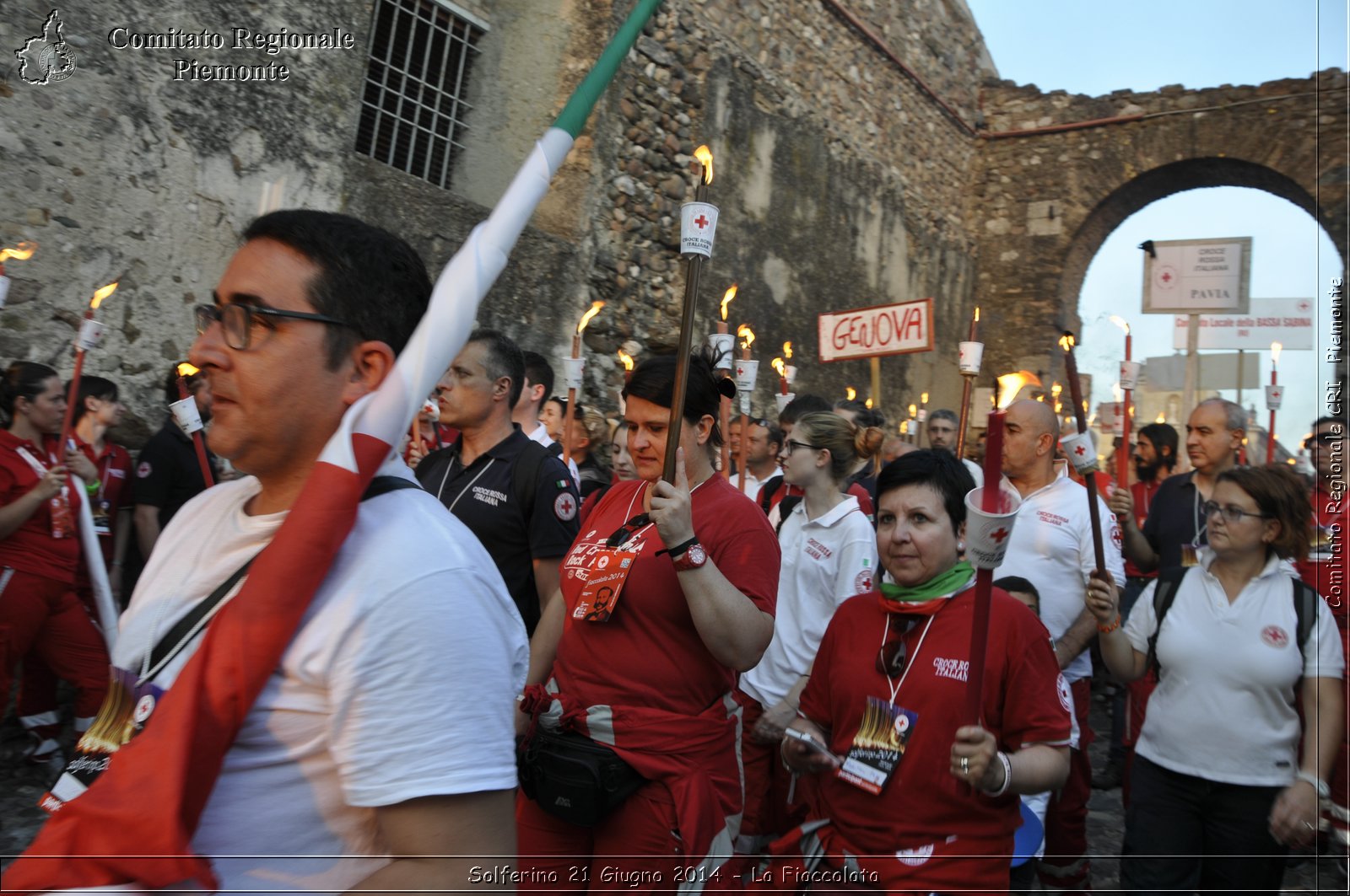 Solferino 21 iugno 2014 - La Fiaccolata - Croce Rossa Italiana - Comitato Regionale del Piemonte