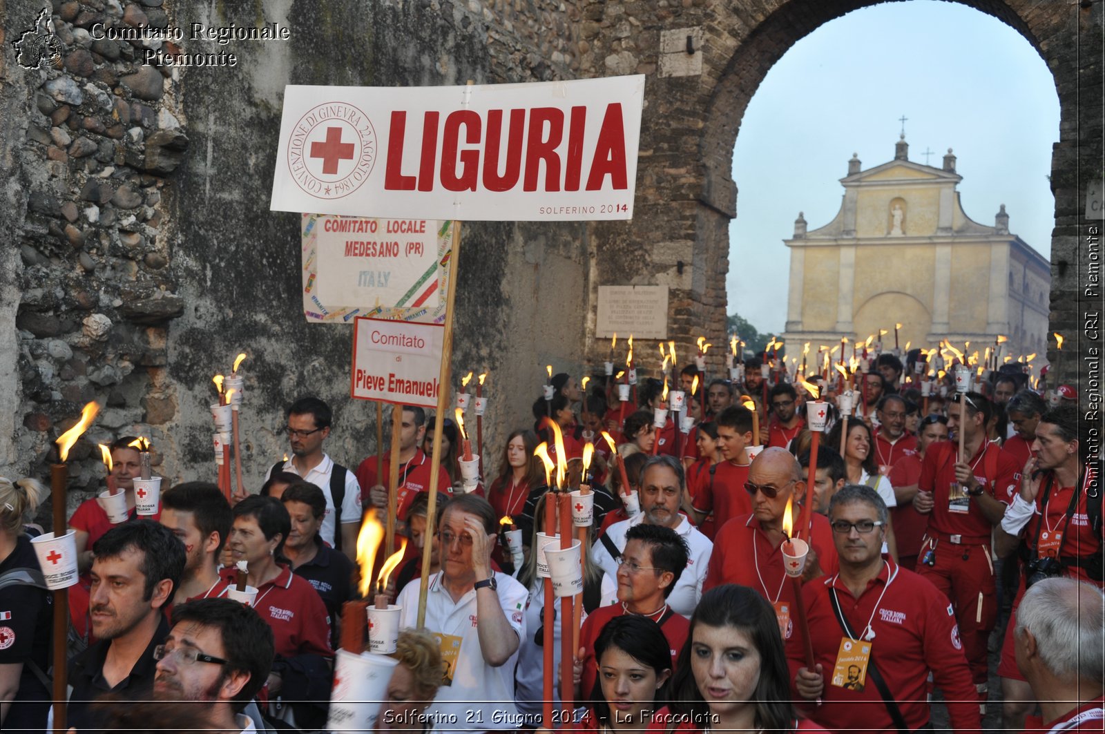 Solferino 21 iugno 2014 - La Fiaccolata - Croce Rossa Italiana - Comitato Regionale del Piemonte