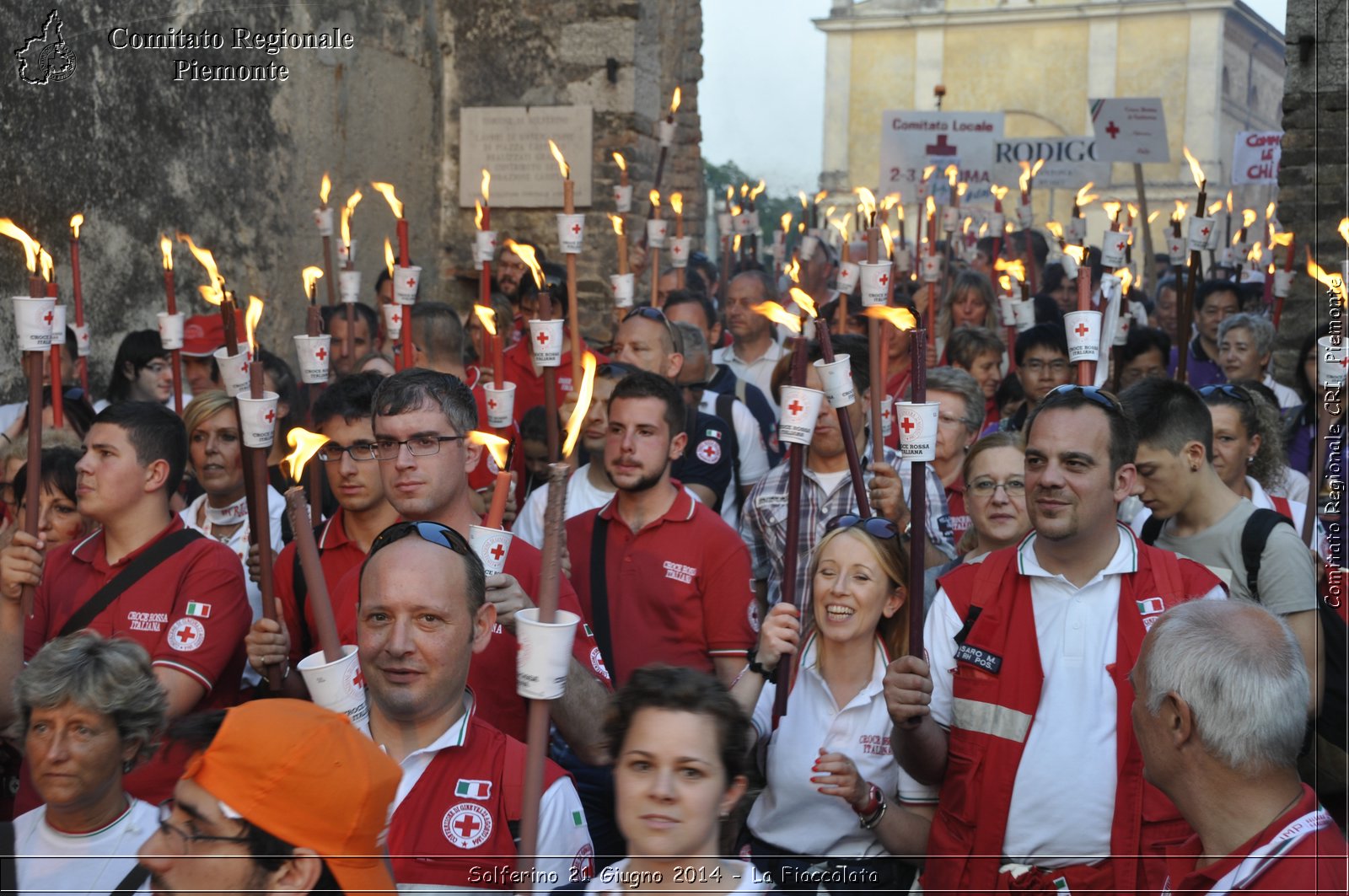 Solferino 21 iugno 2014 - La Fiaccolata - Croce Rossa Italiana - Comitato Regionale del Piemonte