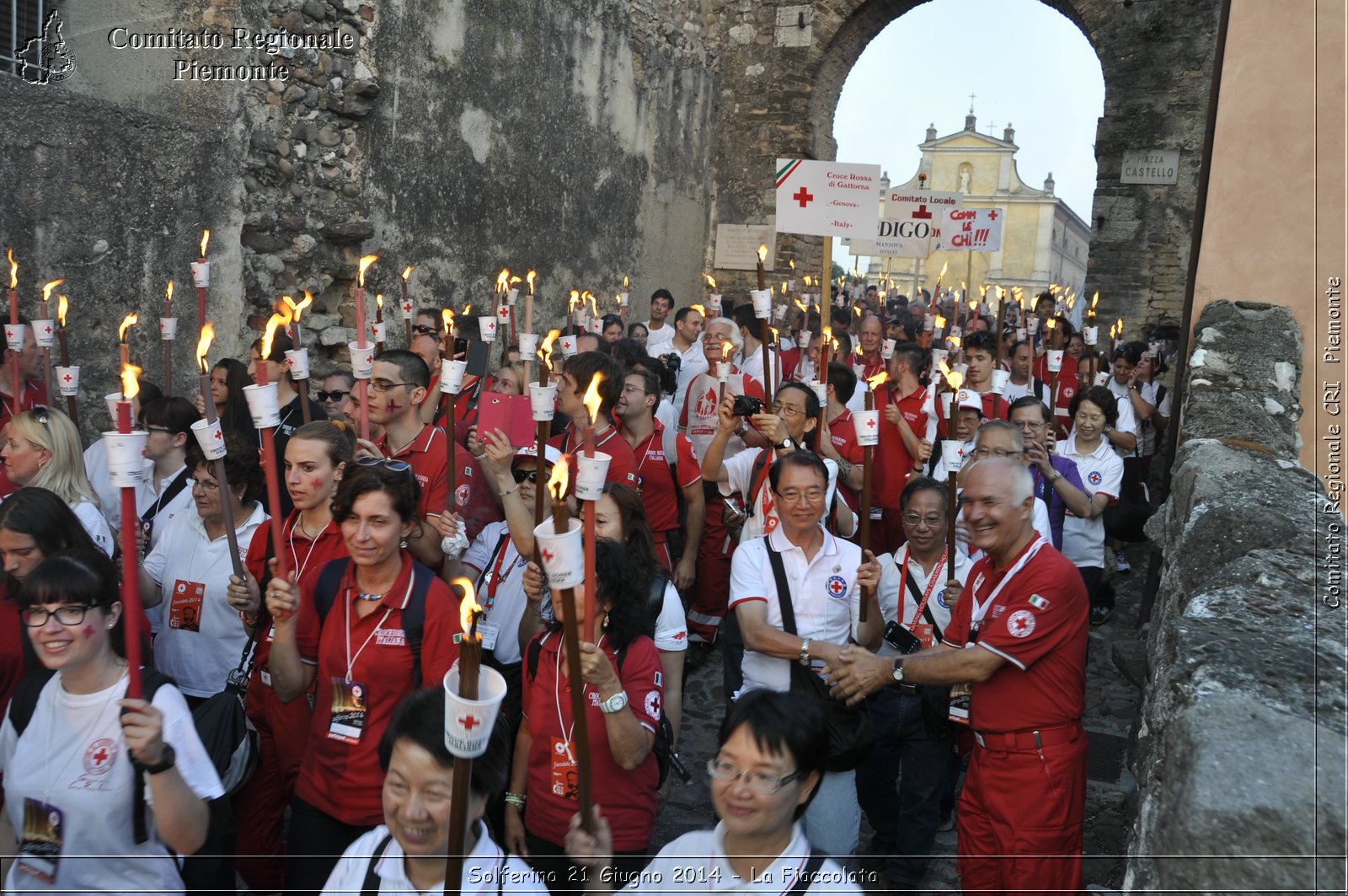 Solferino 21 iugno 2014 - La Fiaccolata - Croce Rossa Italiana - Comitato Regionale del Piemonte