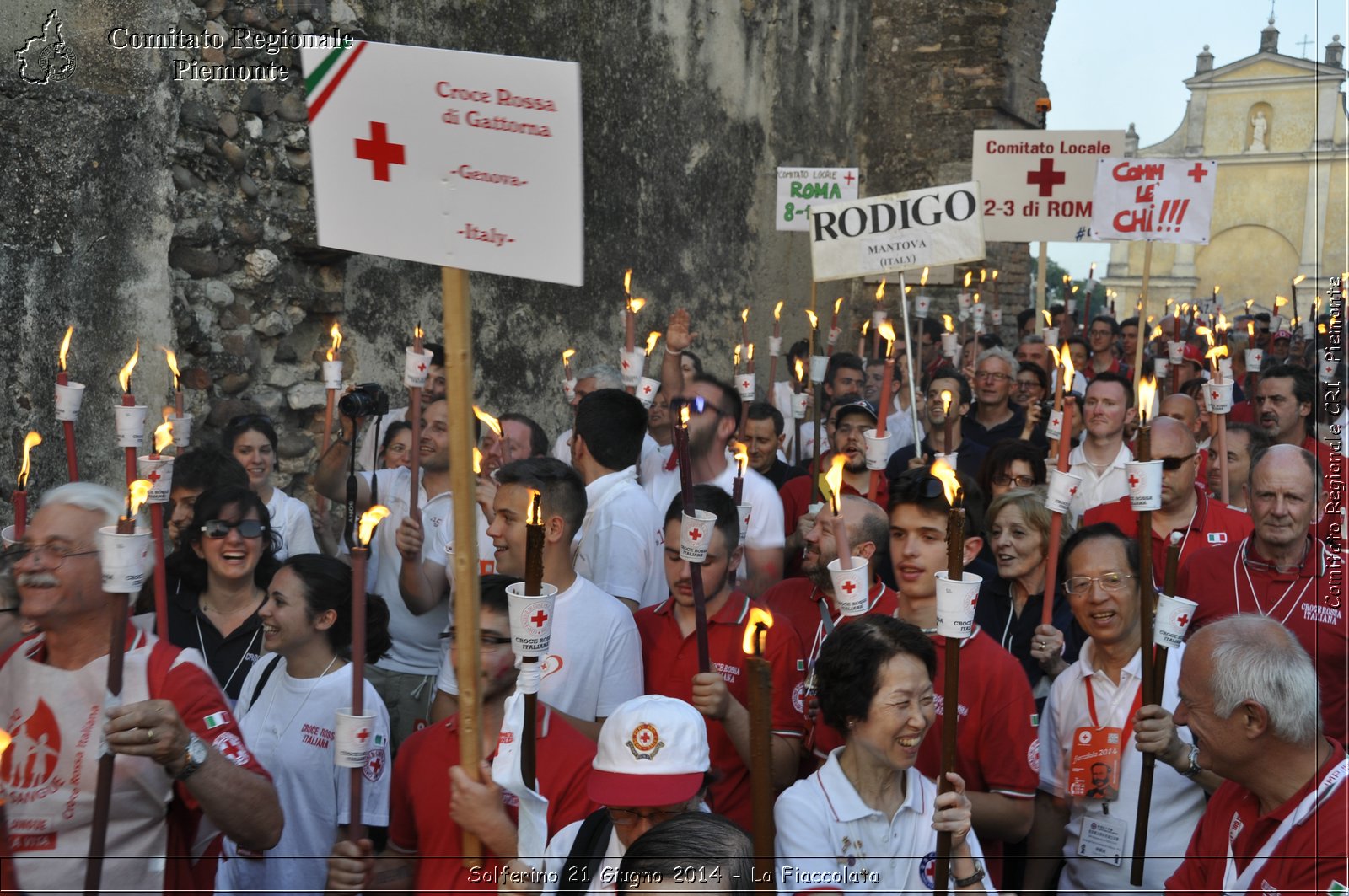 Solferino 21 iugno 2014 - La Fiaccolata - Croce Rossa Italiana - Comitato Regionale del Piemonte