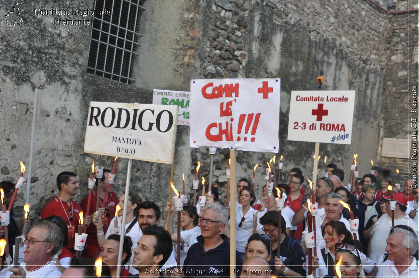 Solferino 21 iugno 2014 - La Fiaccolata - Croce Rossa Italiana - Comitato Regionale del Piemonte