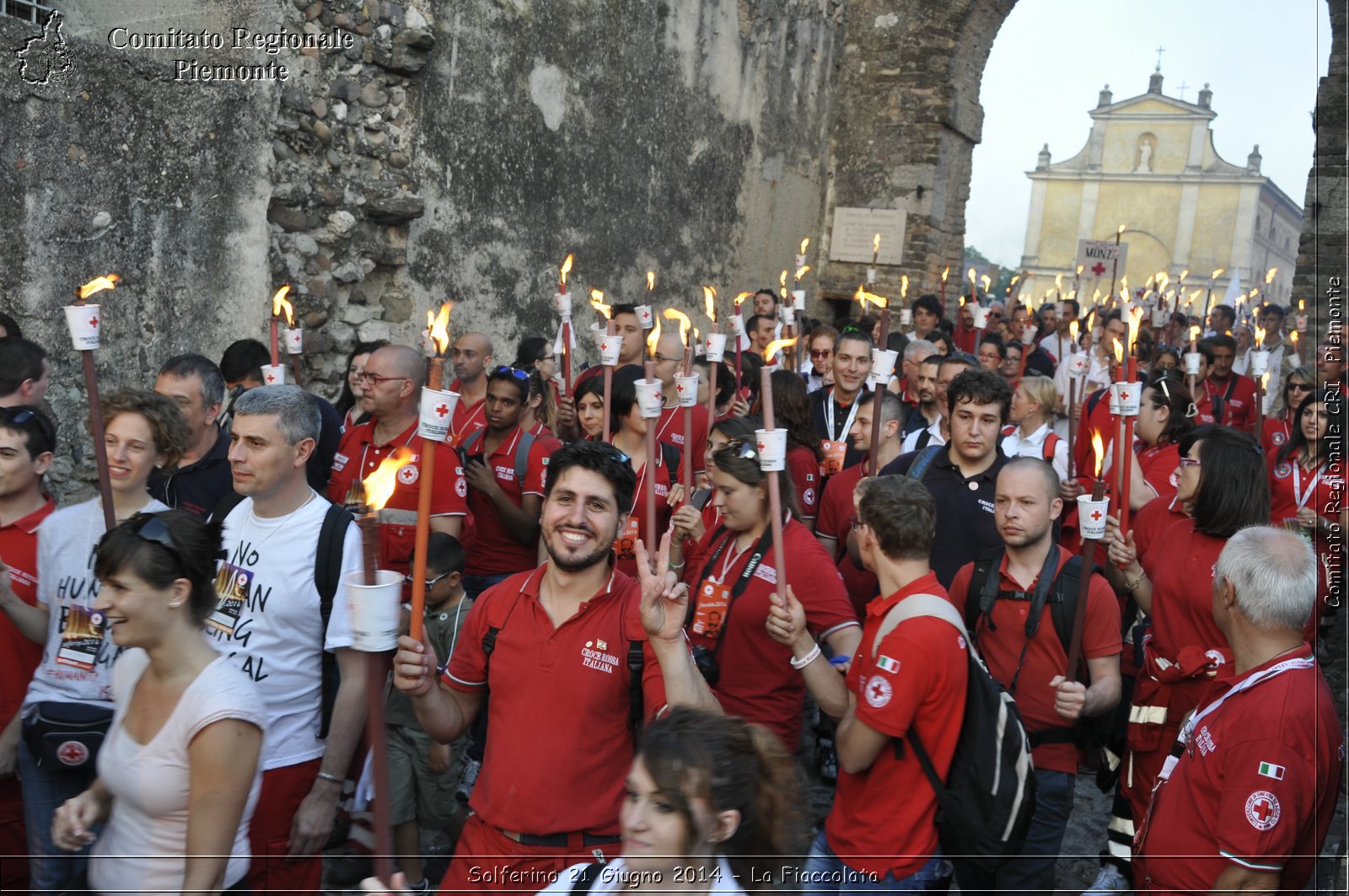 Solferino 21 iugno 2014 - La Fiaccolata - Croce Rossa Italiana - Comitato Regionale del Piemonte