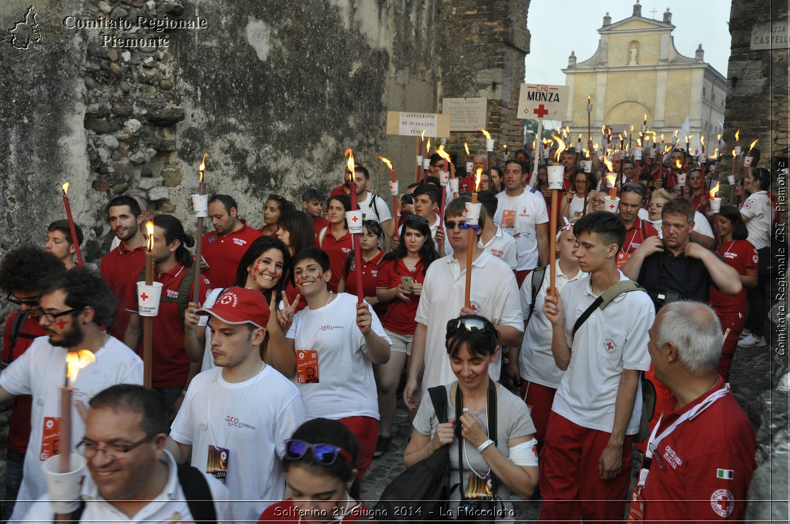 Solferino 21 iugno 2014 - La Fiaccolata - Croce Rossa Italiana - Comitato Regionale del Piemonte