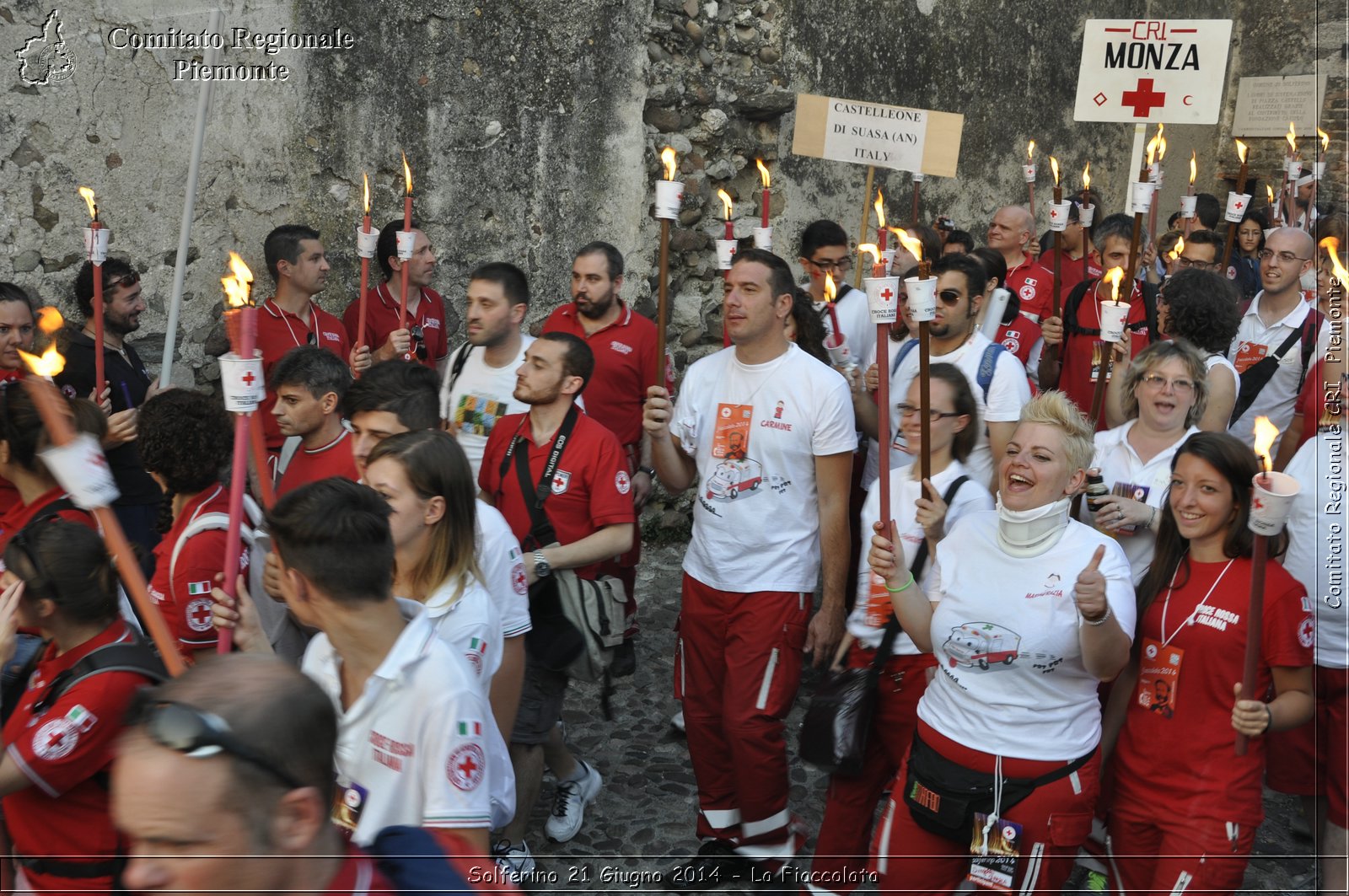 Solferino 21 iugno 2014 - La Fiaccolata - Croce Rossa Italiana - Comitato Regionale del Piemonte