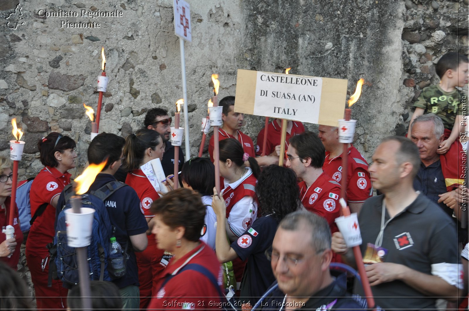 Solferino 21 iugno 2014 - La Fiaccolata - Croce Rossa Italiana - Comitato Regionale del Piemonte