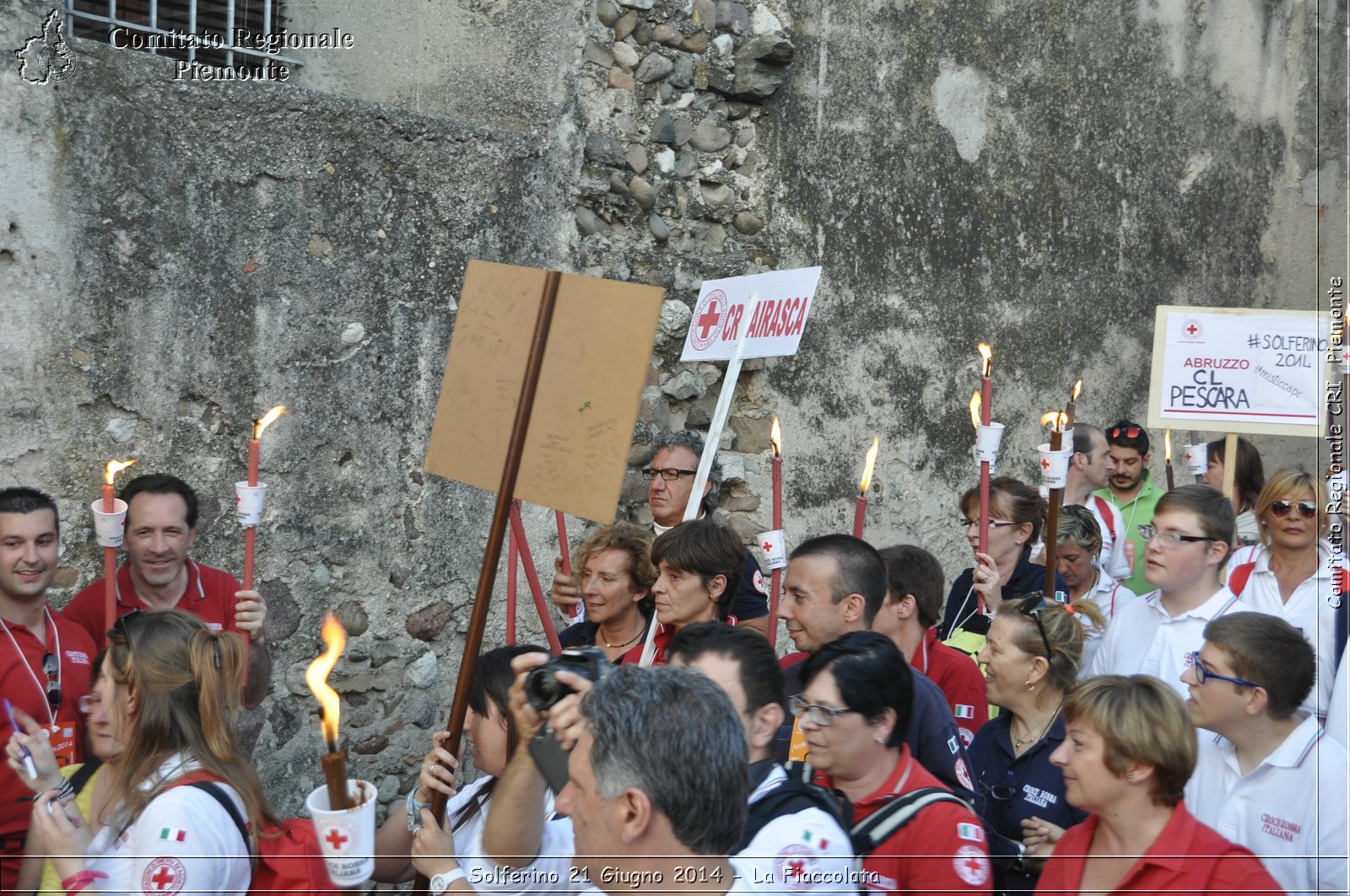 Solferino 21 iugno 2014 - La Fiaccolata - Croce Rossa Italiana - Comitato Regionale del Piemonte