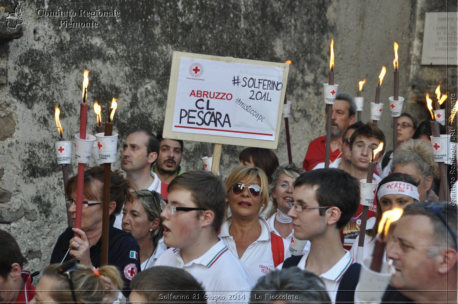 Solferino 21 iugno 2014 - La Fiaccolata - Croce Rossa Italiana - Comitato Regionale del Piemonte