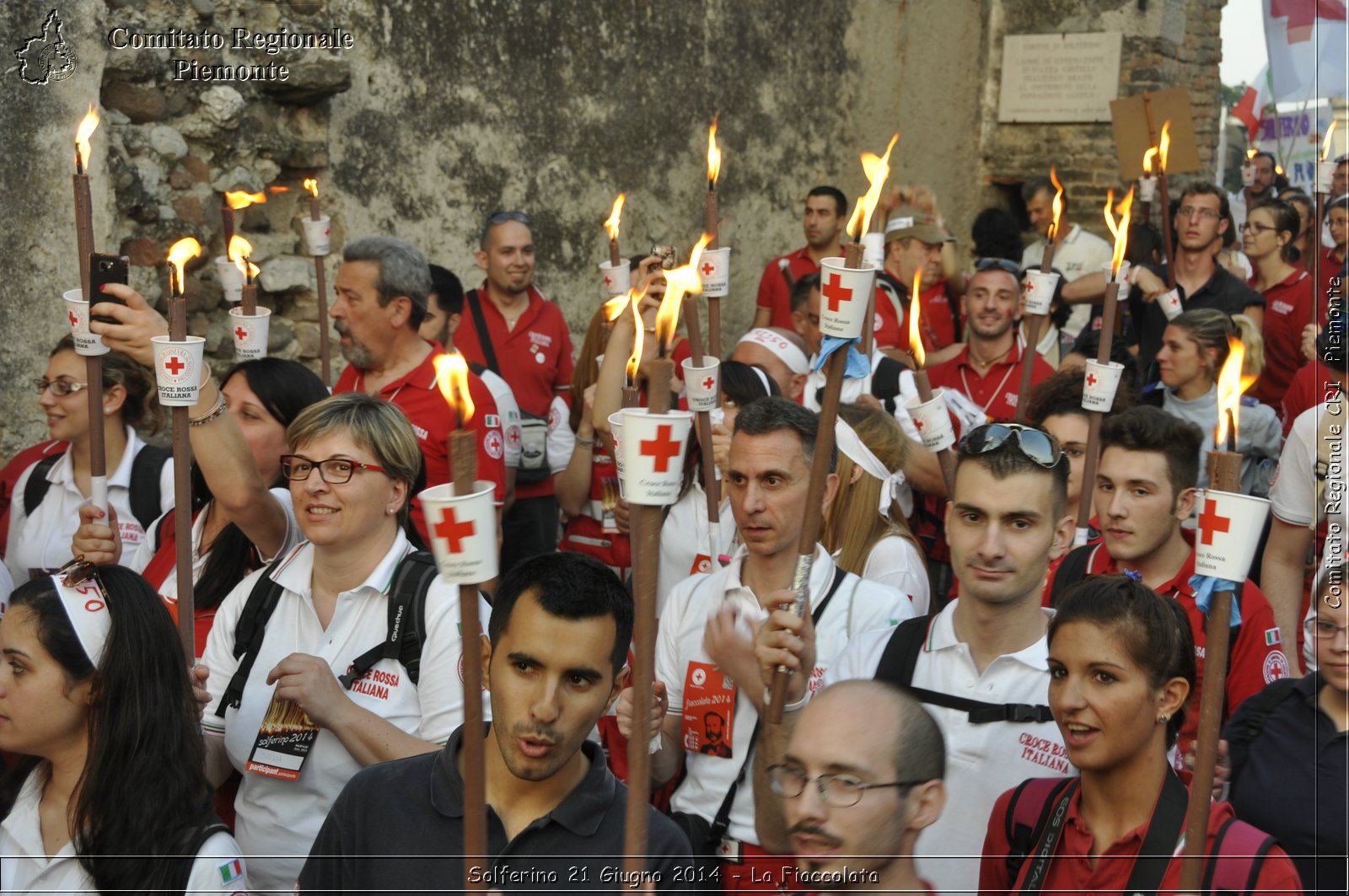 Solferino 21 iugno 2014 - La Fiaccolata - Croce Rossa Italiana - Comitato Regionale del Piemonte