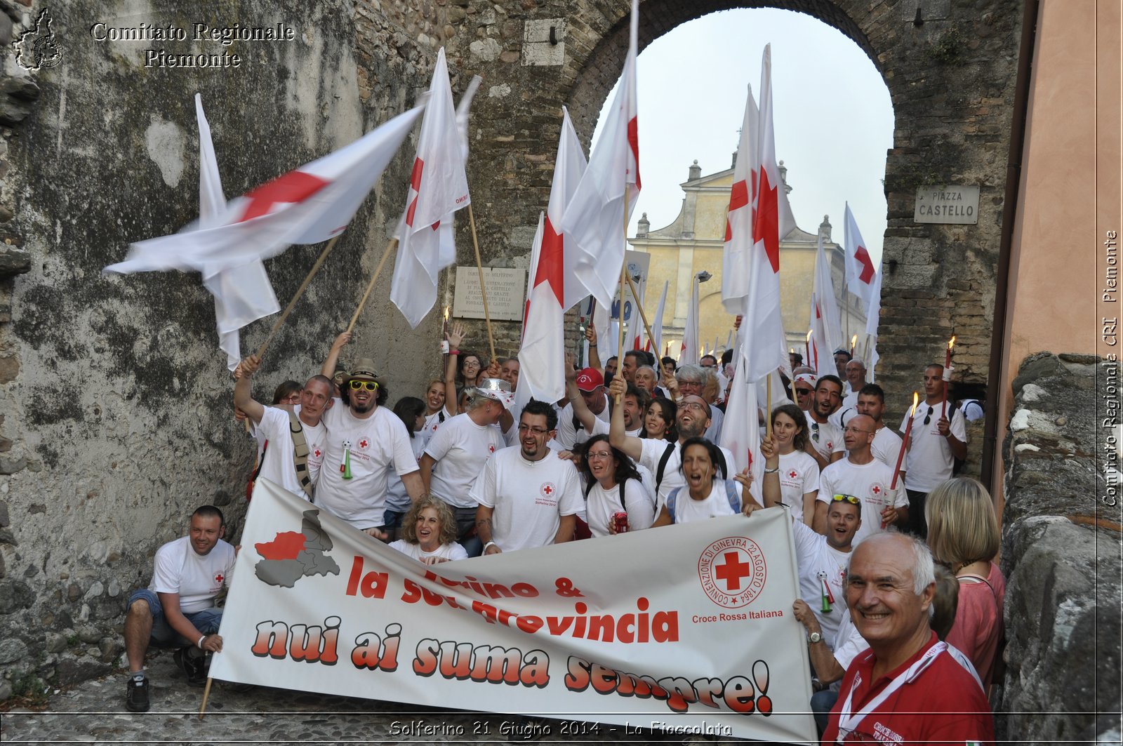 Solferino 21 iugno 2014 - La Fiaccolata - Croce Rossa Italiana - Comitato Regionale del Piemonte