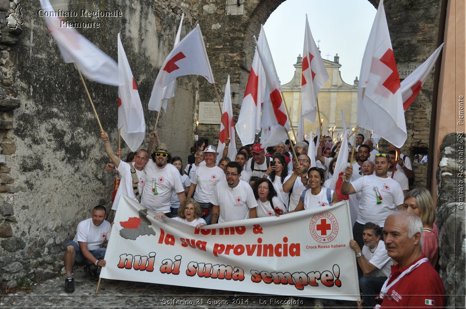 Solferino 21 iugno 2014 - La Fiaccolata - Croce Rossa Italiana - Comitato Regionale del Piemonte