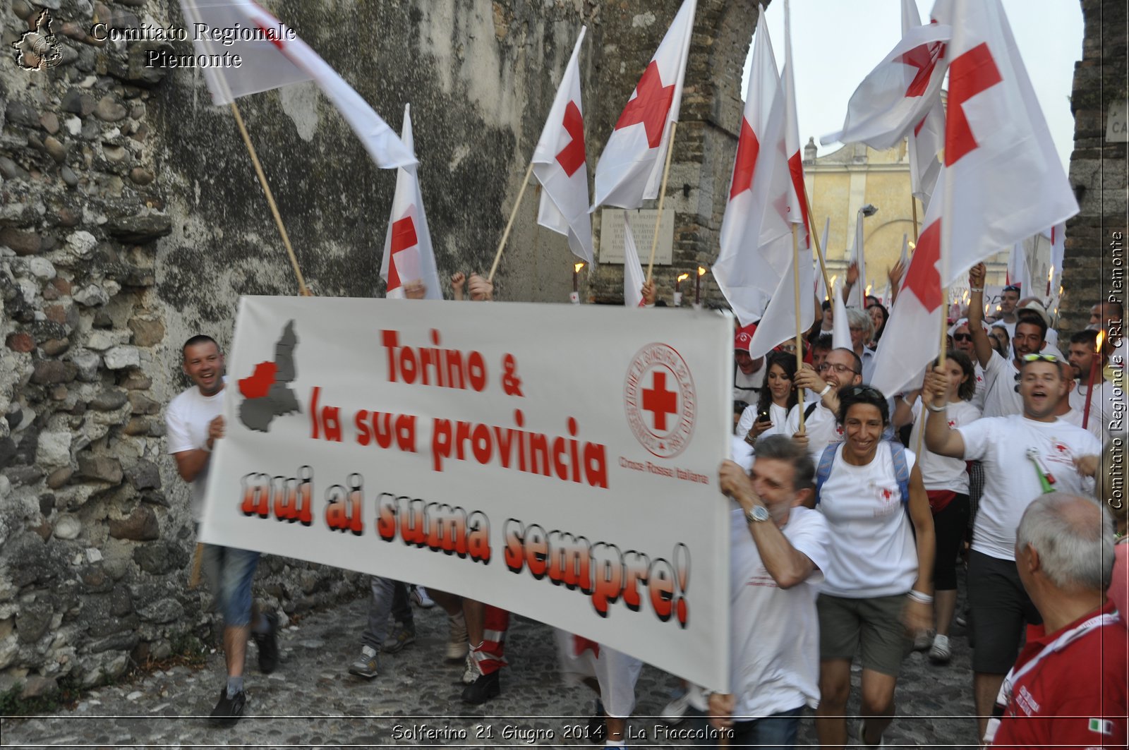 Solferino 21 iugno 2014 - La Fiaccolata - Croce Rossa Italiana - Comitato Regionale del Piemonte