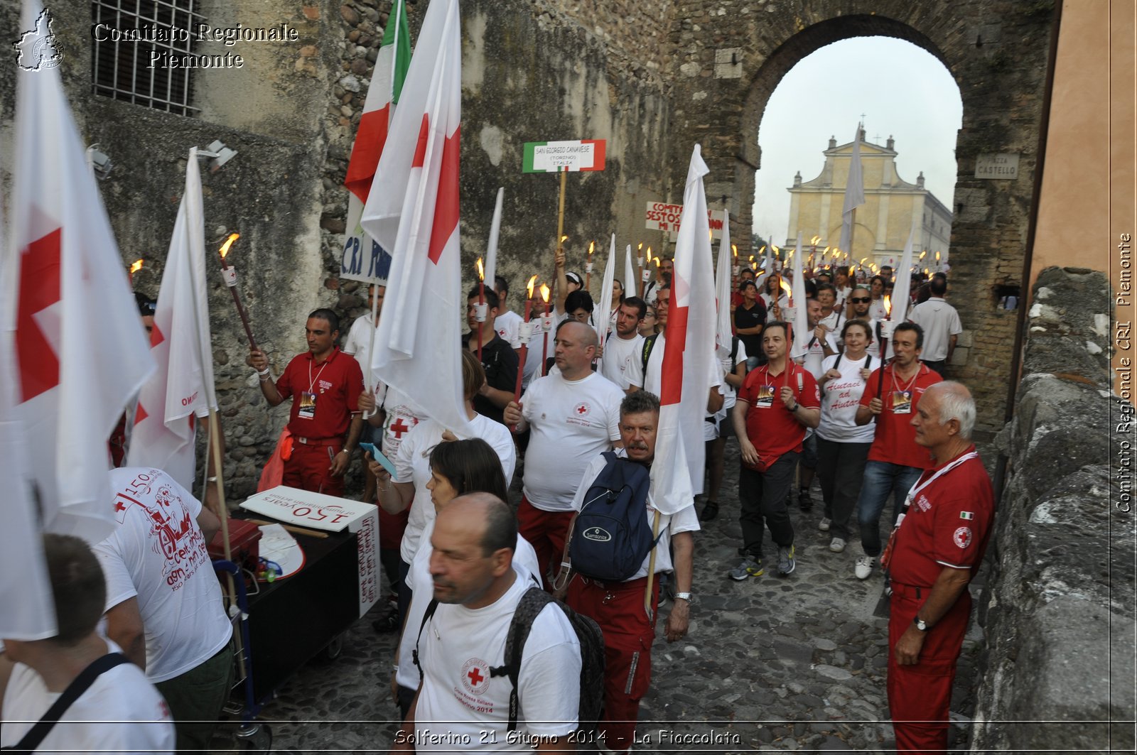 Solferino 21 iugno 2014 - La Fiaccolata - Croce Rossa Italiana - Comitato Regionale del Piemonte