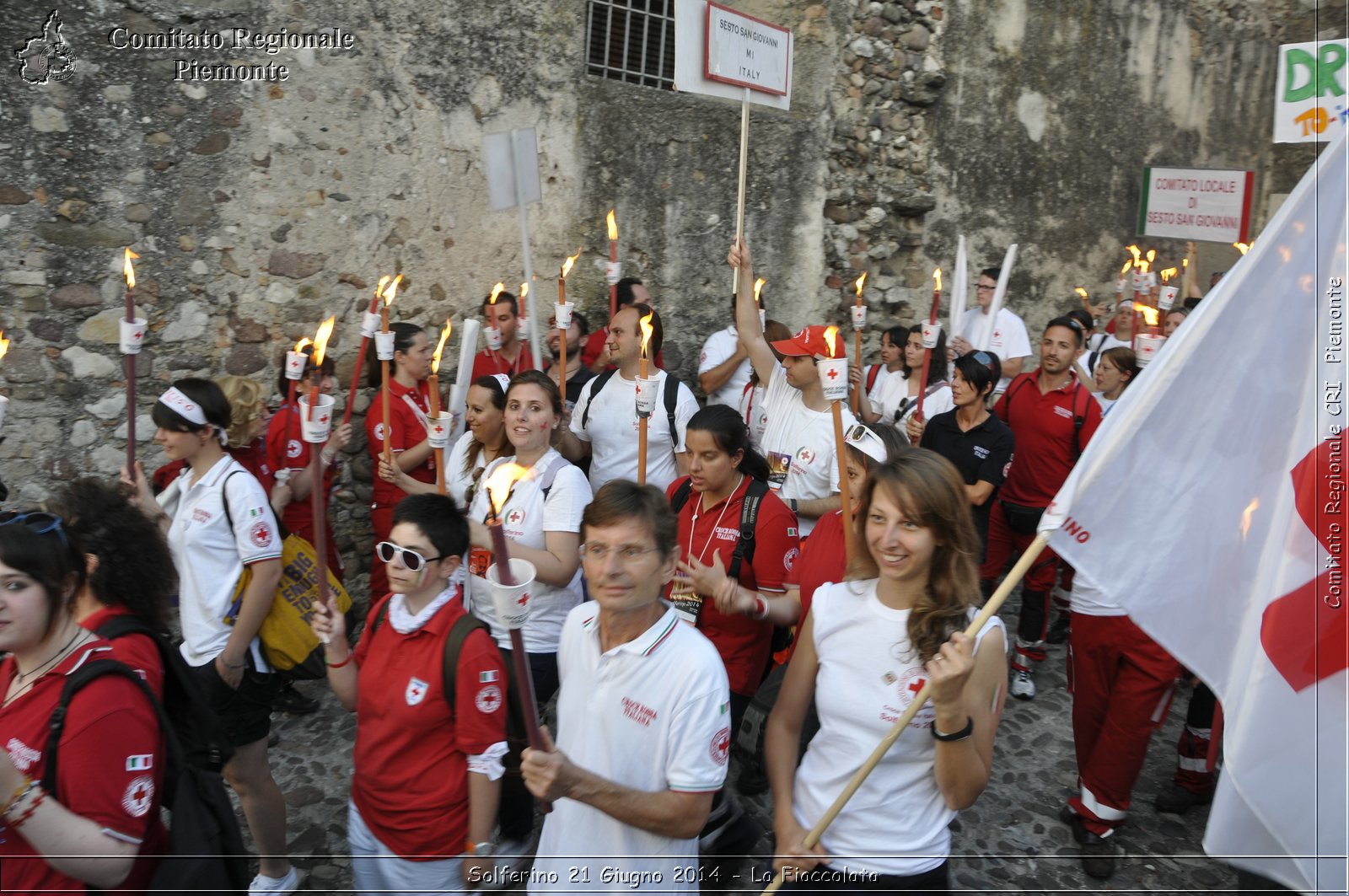 Solferino 21 iugno 2014 - La Fiaccolata - Croce Rossa Italiana - Comitato Regionale del Piemonte