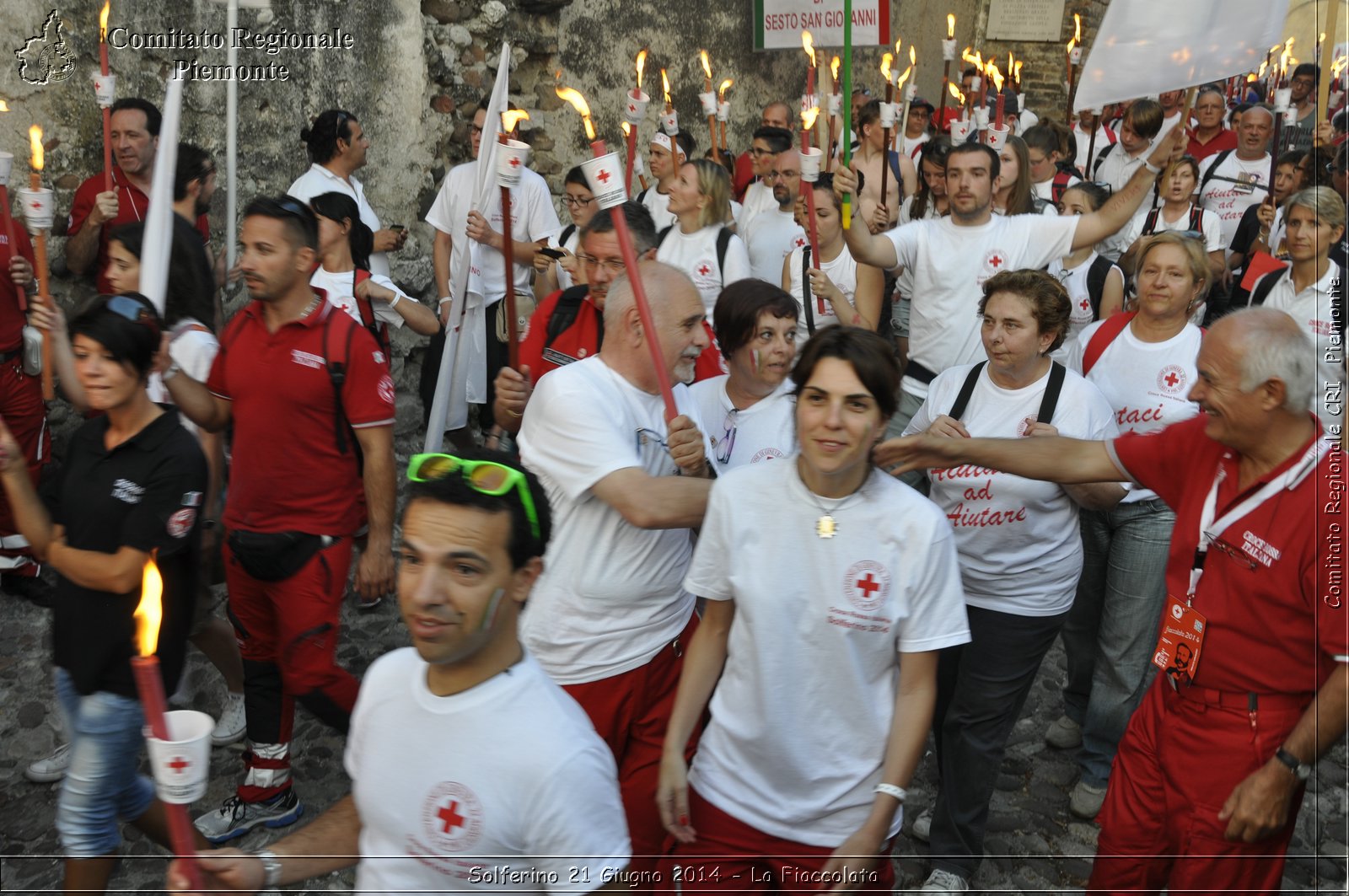 Solferino 21 iugno 2014 - La Fiaccolata - Croce Rossa Italiana - Comitato Regionale del Piemonte