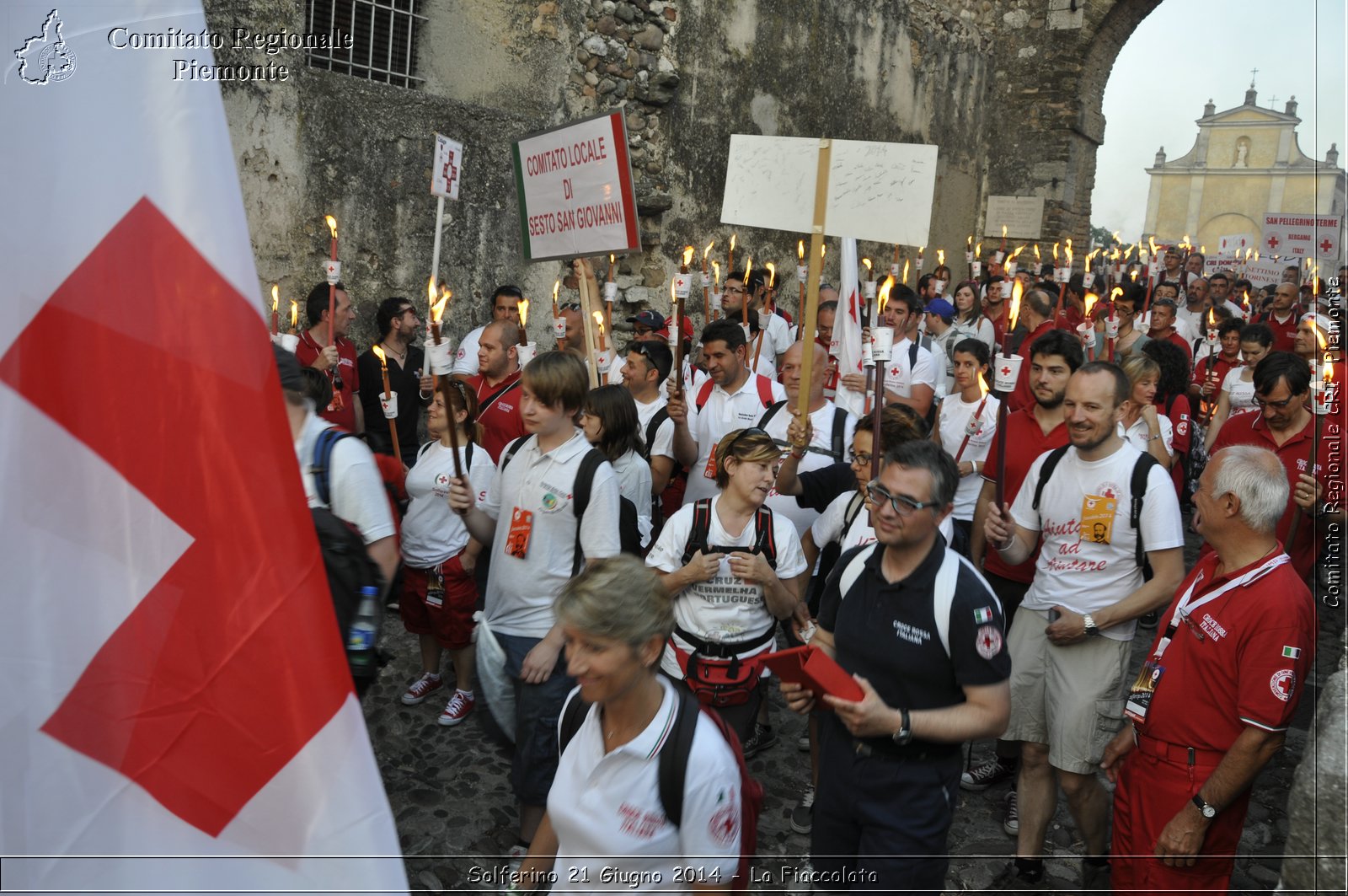 Solferino 21 iugno 2014 - La Fiaccolata - Croce Rossa Italiana - Comitato Regionale del Piemonte