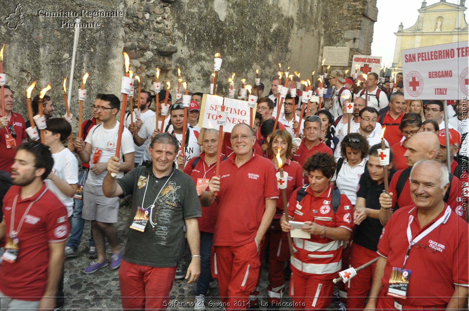 Solferino 21 iugno 2014 - La Fiaccolata - Croce Rossa Italiana - Comitato Regionale del Piemonte