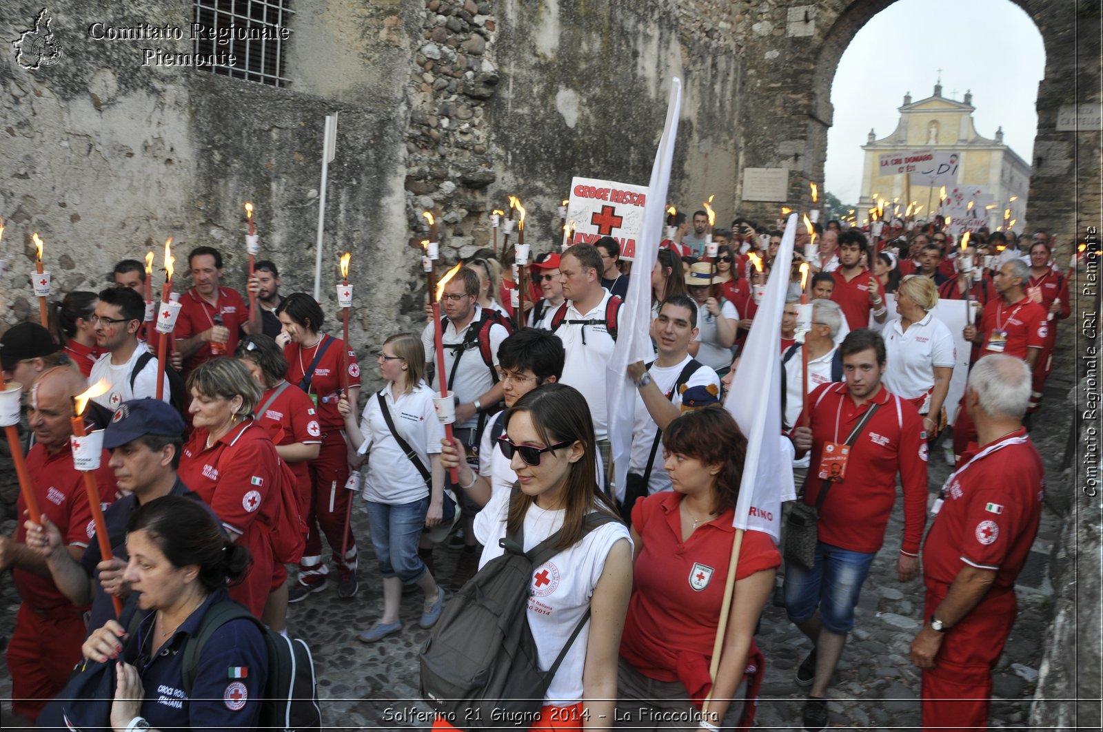 Solferino 21 iugno 2014 - La Fiaccolata - Croce Rossa Italiana - Comitato Regionale del Piemonte