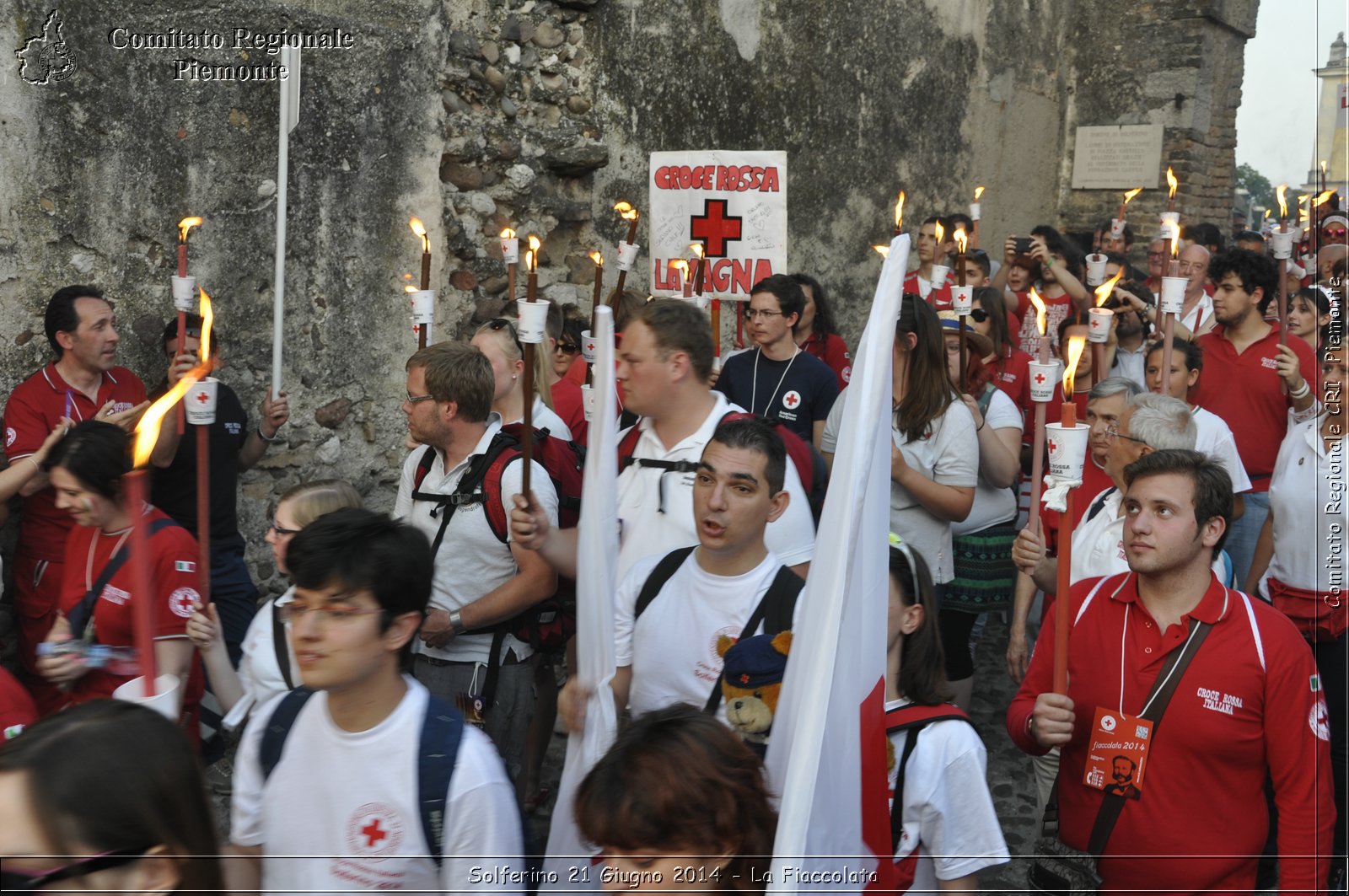 Solferino 21 iugno 2014 - La Fiaccolata - Croce Rossa Italiana - Comitato Regionale del Piemonte