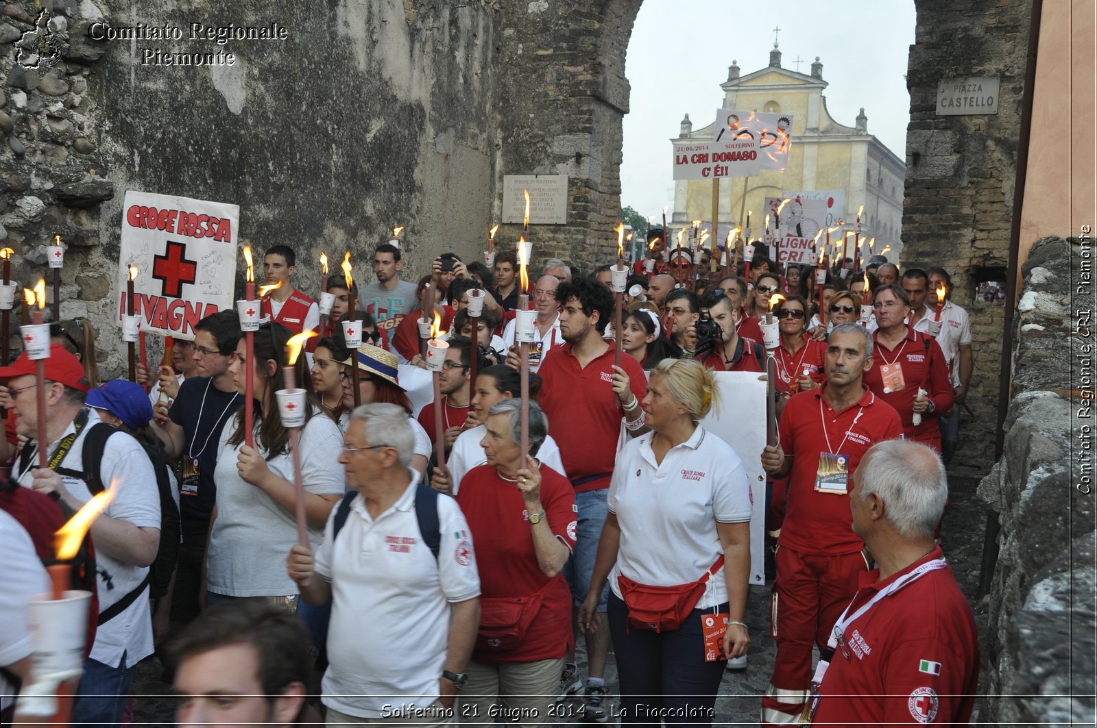 Solferino 21 iugno 2014 - La Fiaccolata - Croce Rossa Italiana - Comitato Regionale del Piemonte