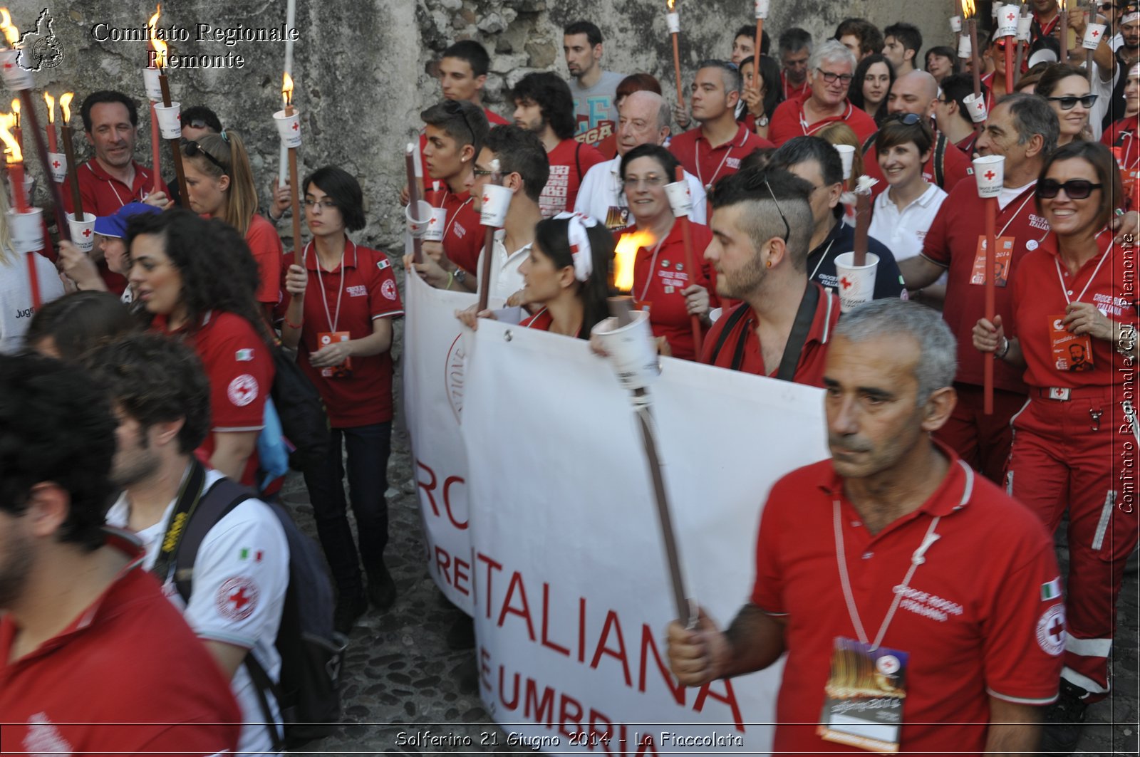 Solferino 21 iugno 2014 - La Fiaccolata - Croce Rossa Italiana - Comitato Regionale del Piemonte