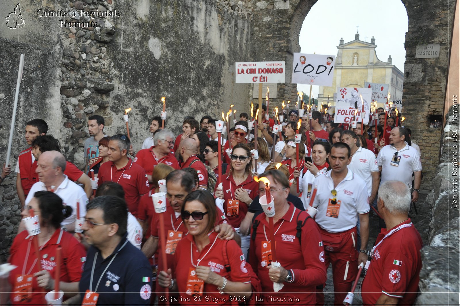 Solferino 21 iugno 2014 - La Fiaccolata - Croce Rossa Italiana - Comitato Regionale del Piemonte