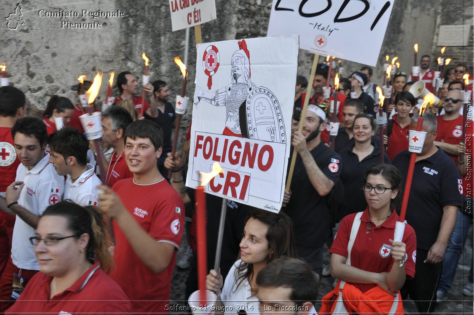 Solferino 21 iugno 2014 - La Fiaccolata - Croce Rossa Italiana - Comitato Regionale del Piemonte