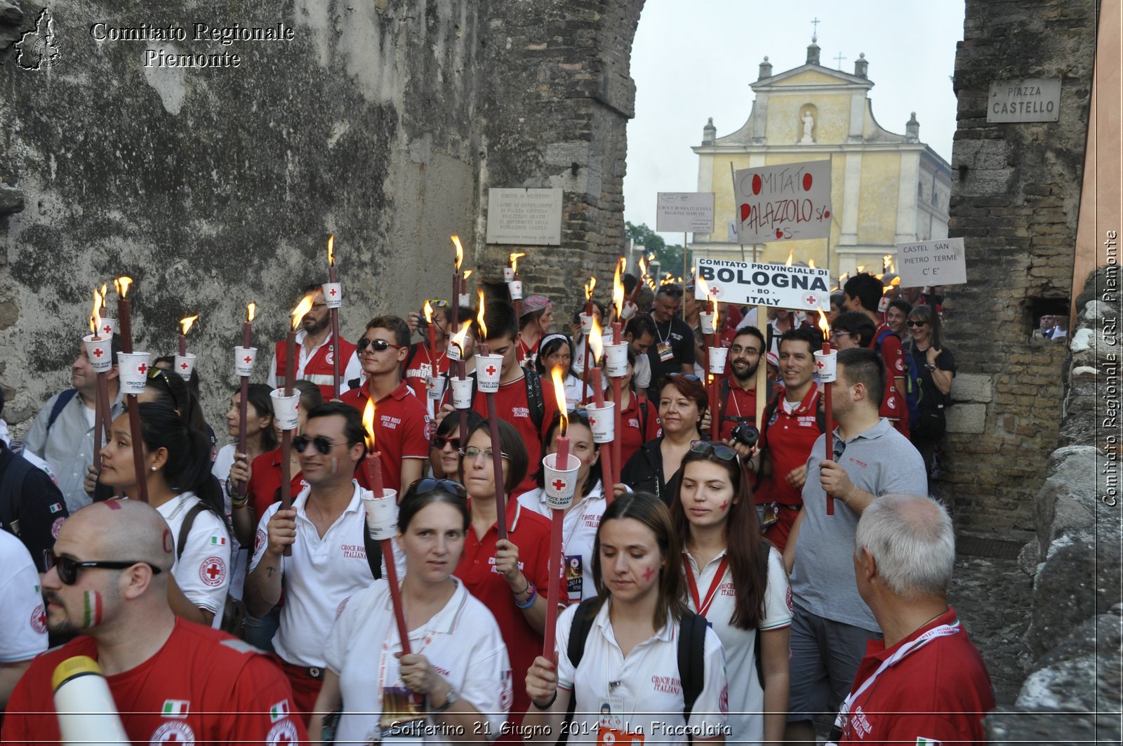 Solferino 21 iugno 2014 - La Fiaccolata - Croce Rossa Italiana - Comitato Regionale del Piemonte