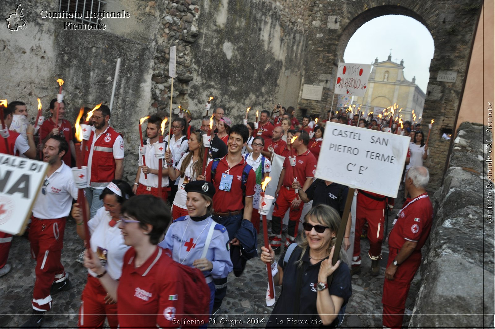 Solferino 21 iugno 2014 - La Fiaccolata - Croce Rossa Italiana - Comitato Regionale del Piemonte