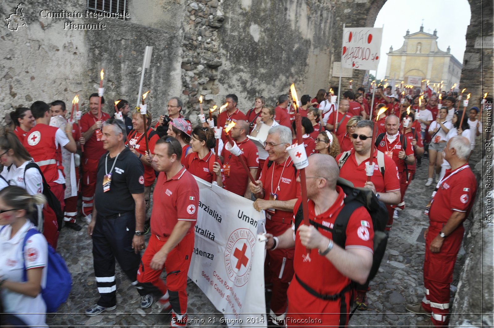 Solferino 21 iugno 2014 - La Fiaccolata - Croce Rossa Italiana - Comitato Regionale del Piemonte