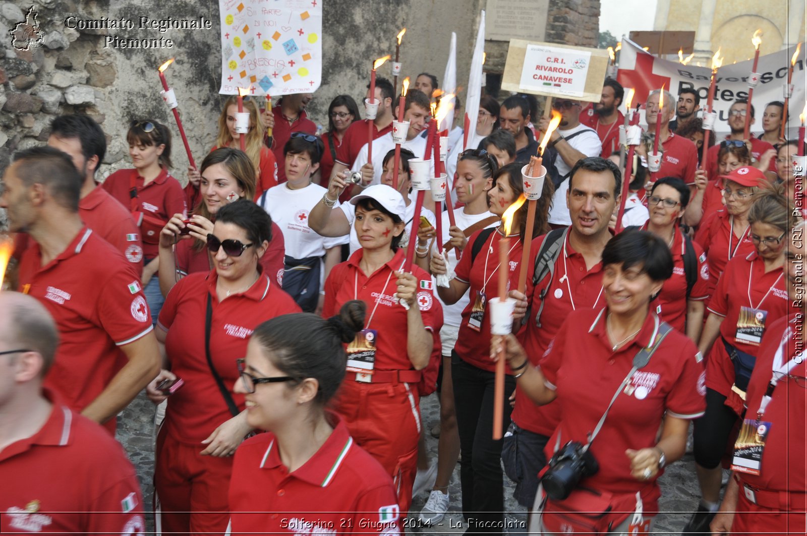 Solferino 21 iugno 2014 - La Fiaccolata - Croce Rossa Italiana - Comitato Regionale del Piemonte