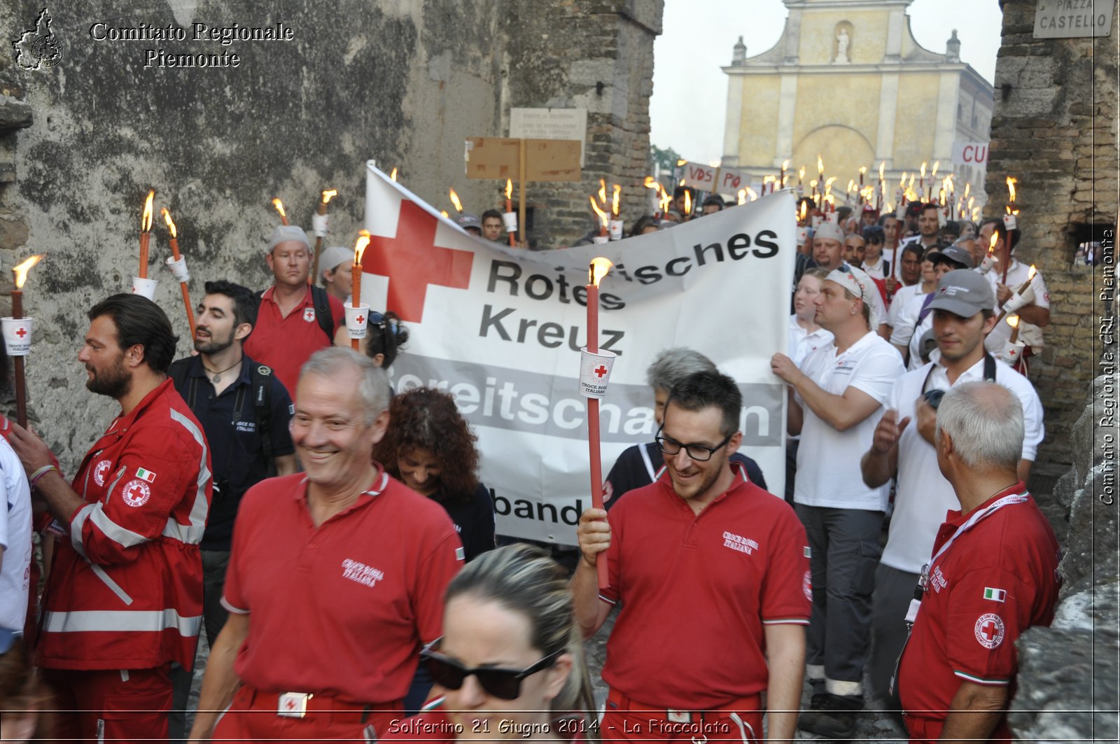 Solferino 21 iugno 2014 - La Fiaccolata - Croce Rossa Italiana - Comitato Regionale del Piemonte