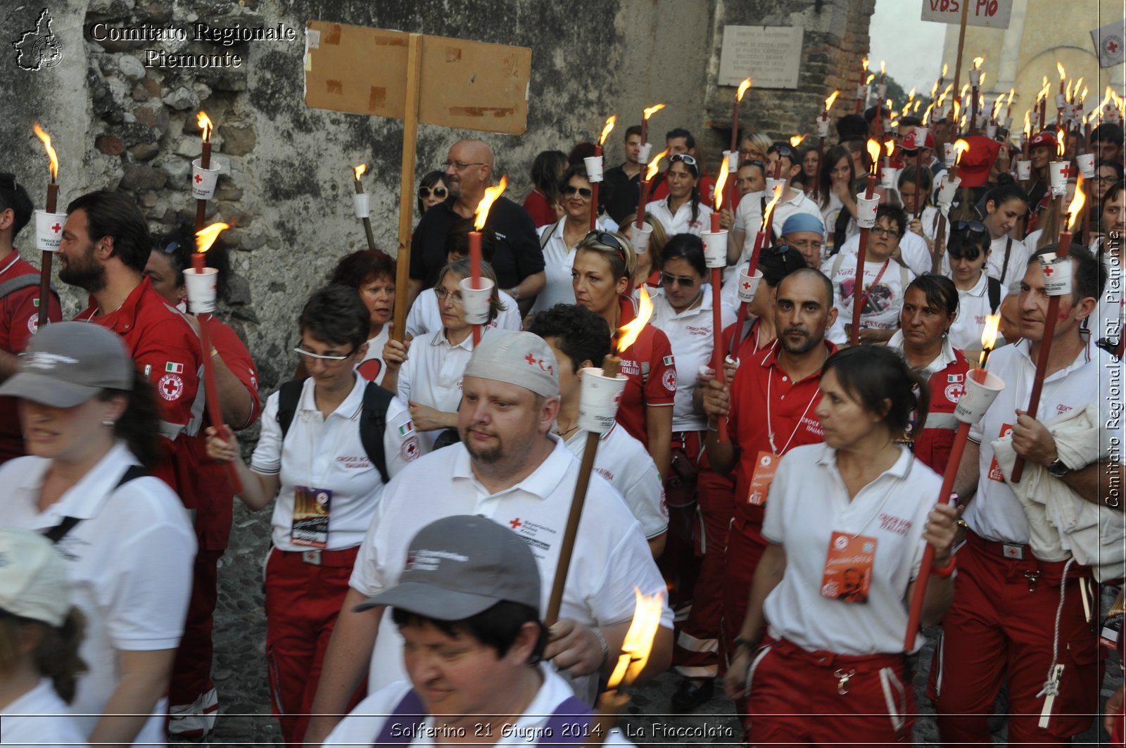 Solferino 21 iugno 2014 - La Fiaccolata - Croce Rossa Italiana - Comitato Regionale del Piemonte