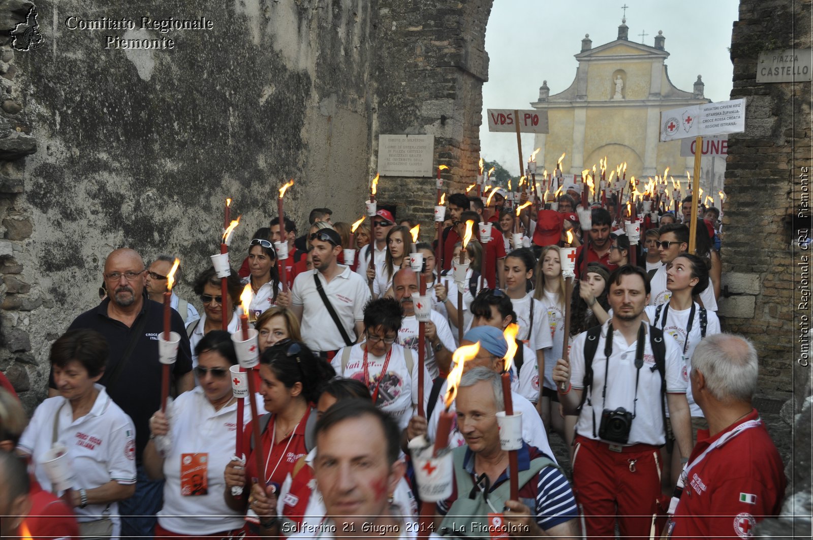 Solferino 21 iugno 2014 - La Fiaccolata - Croce Rossa Italiana - Comitato Regionale del Piemonte