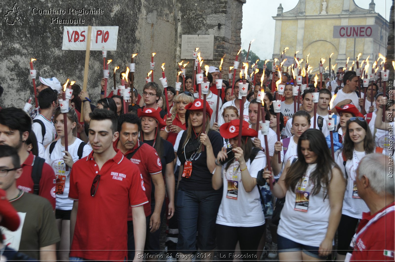 Solferino 21 iugno 2014 - La Fiaccolata - Croce Rossa Italiana - Comitato Regionale del Piemonte