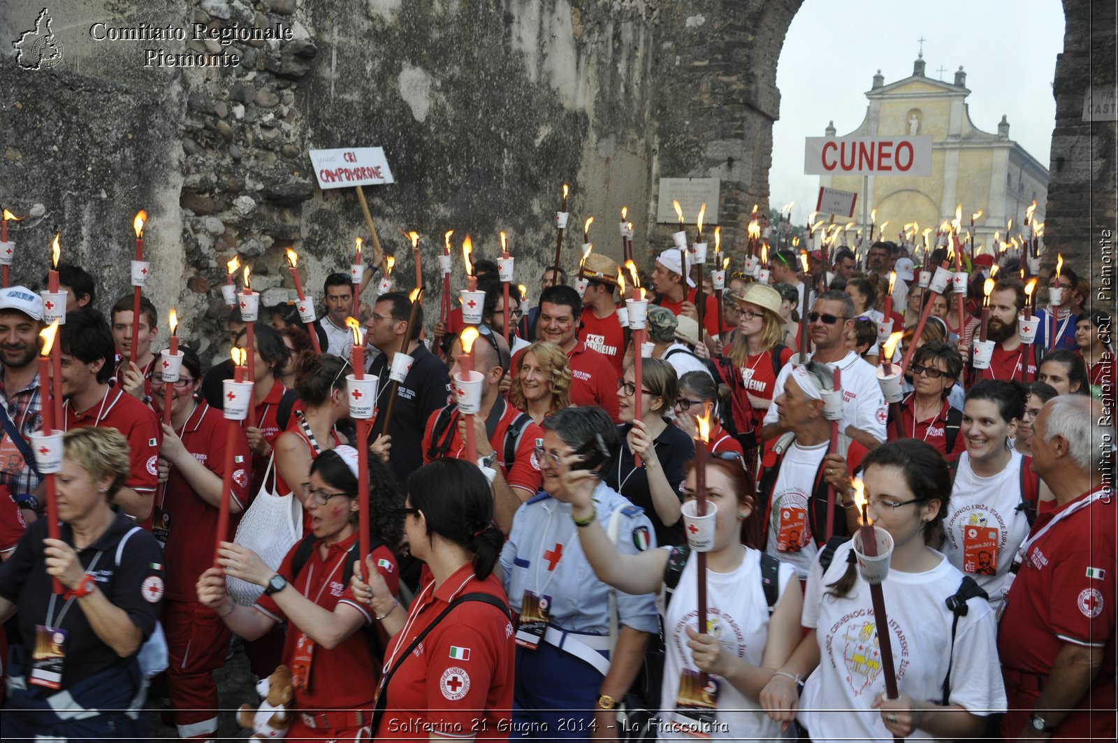 Solferino 21 iugno 2014 - La Fiaccolata - Croce Rossa Italiana - Comitato Regionale del Piemonte