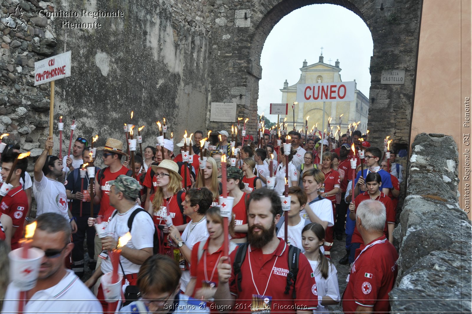 Solferino 21 iugno 2014 - La Fiaccolata - Croce Rossa Italiana - Comitato Regionale del Piemonte