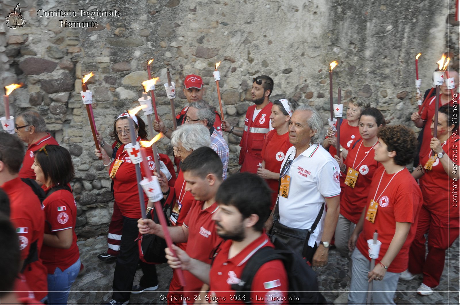 Solferino 21 iugno 2014 - La Fiaccolata - Croce Rossa Italiana - Comitato Regionale del Piemonte