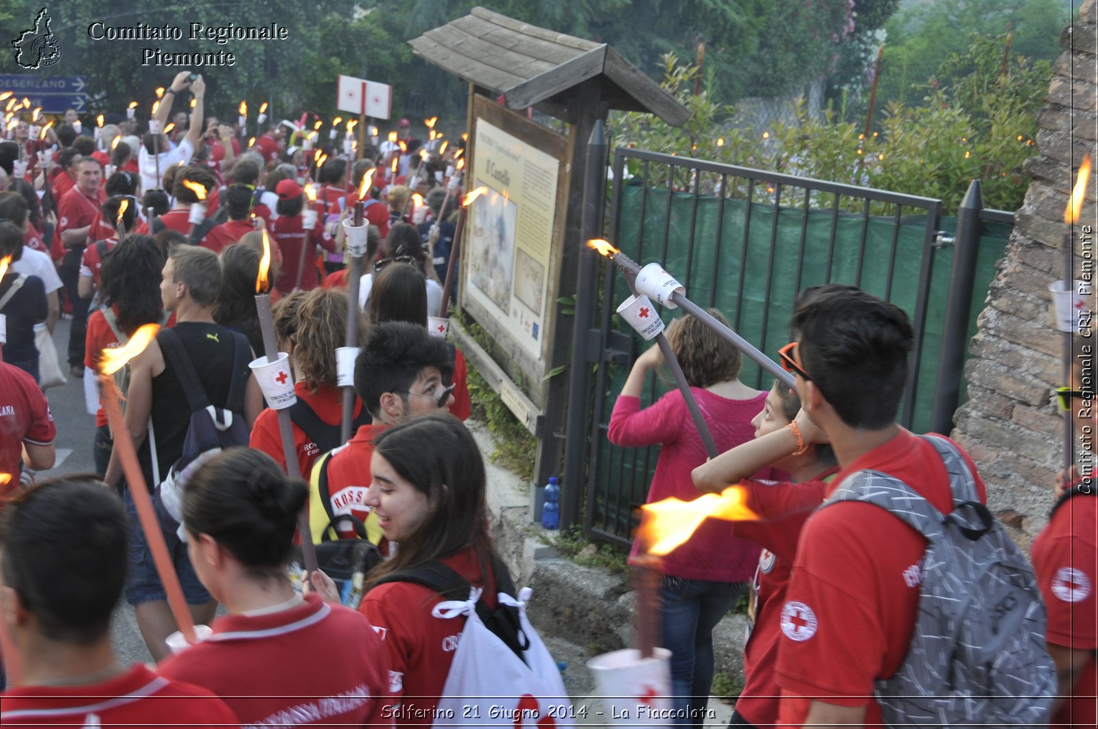 Solferino 21 iugno 2014 - La Fiaccolata - Croce Rossa Italiana - Comitato Regionale del Piemonte