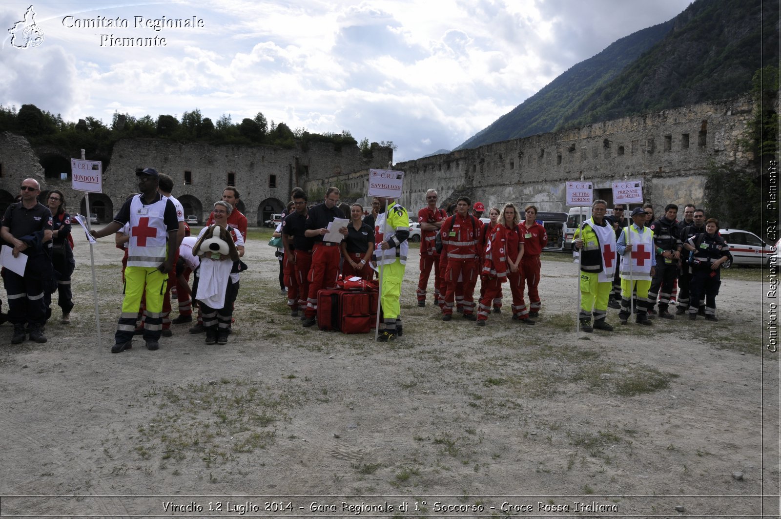 Vinadio 12 Luglio 2014 - Gara Regionale di 1 Soccorso - Croce Rossa Italiana- Comitato Regionale del Piemonte