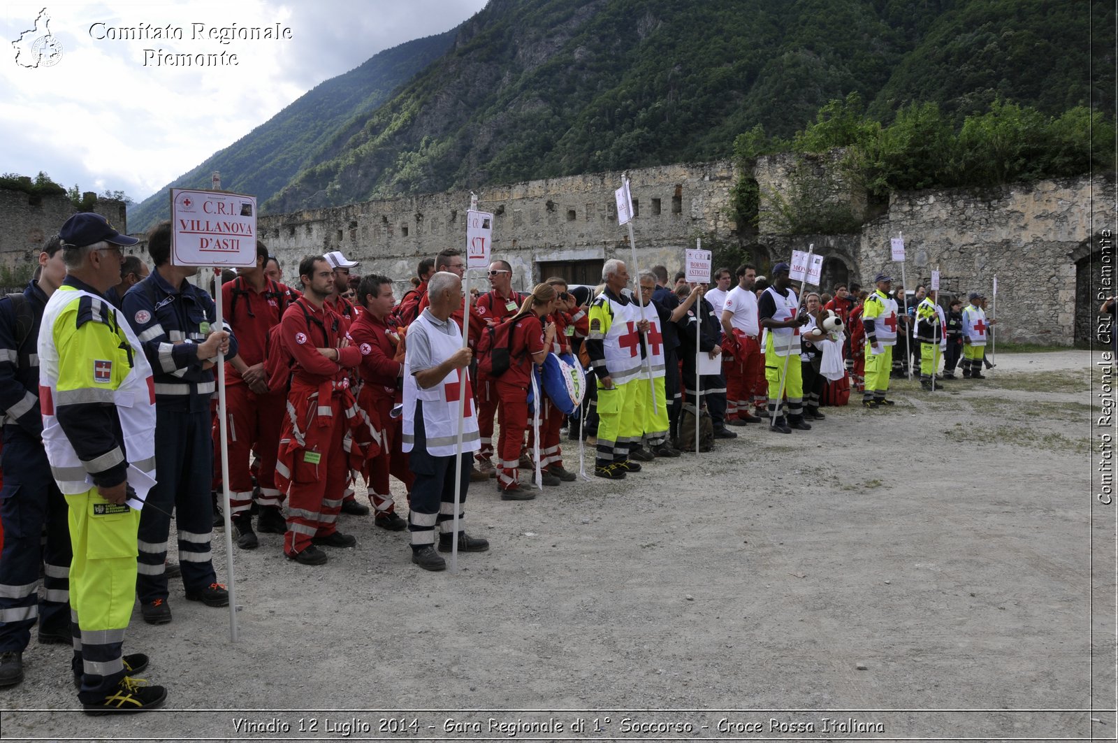 Vinadio 12 Luglio 2014 - Gara Regionale di 1 Soccorso - Croce Rossa Italiana- Comitato Regionale del Piemonte