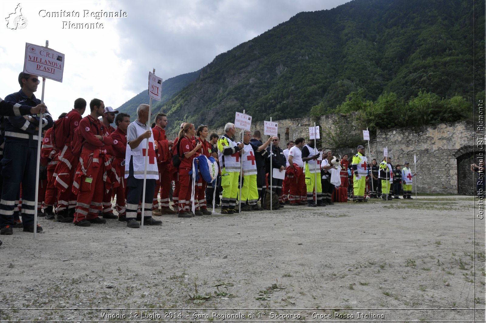 Vinadio 12 Luglio 2014 - Gara Regionale di 1 Soccorso - Croce Rossa Italiana- Comitato Regionale del Piemonte