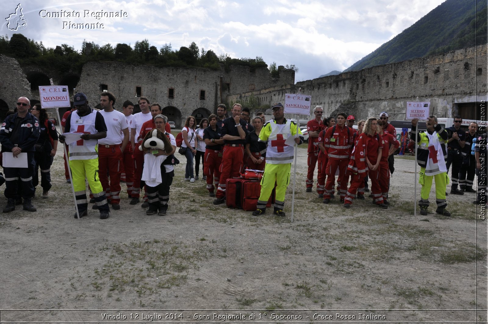 Vinadio 12 Luglio 2014 - Gara Regionale di 1 Soccorso - Croce Rossa Italiana- Comitato Regionale del Piemonte