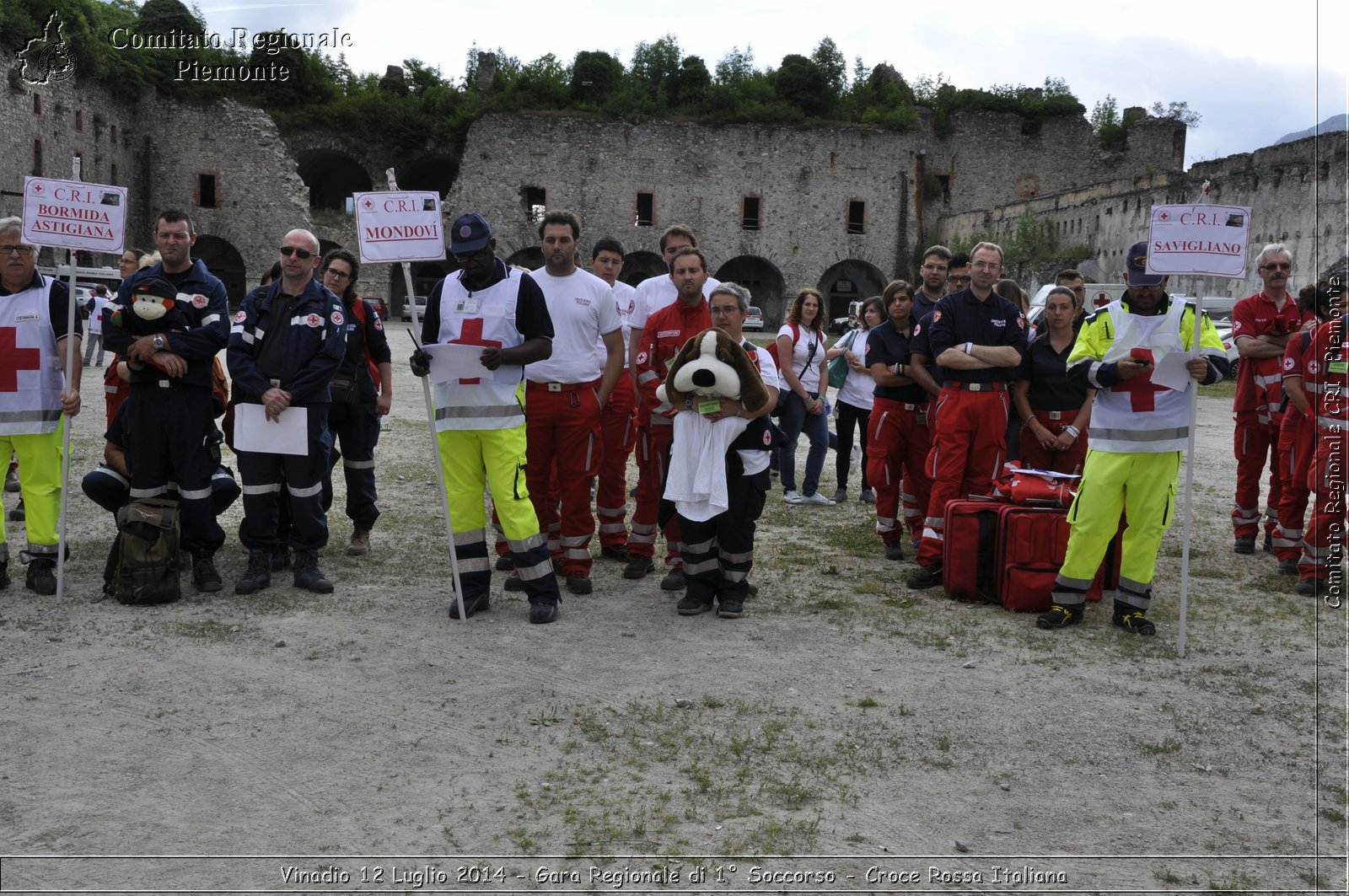 Vinadio 12 Luglio 2014 - Gara Regionale di 1 Soccorso - Croce Rossa Italiana- Comitato Regionale del Piemonte