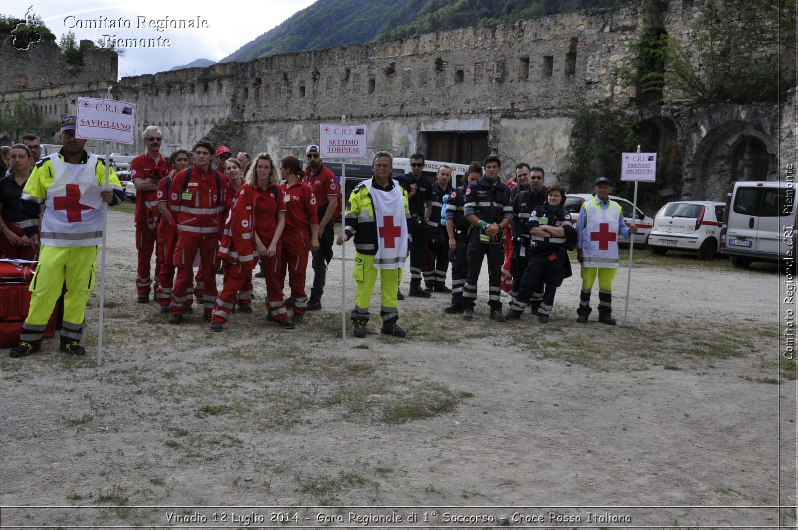 Vinadio 12 Luglio 2014 - Gara Regionale di 1 Soccorso - Croce Rossa Italiana- Comitato Regionale del Piemonte