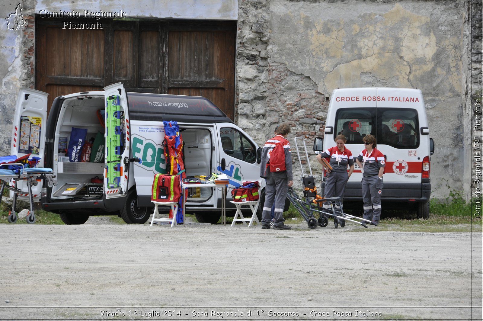 Vinadio 12 Luglio 2014 - Gara Regionale di 1 Soccorso - Croce Rossa Italiana- Comitato Regionale del Piemonte